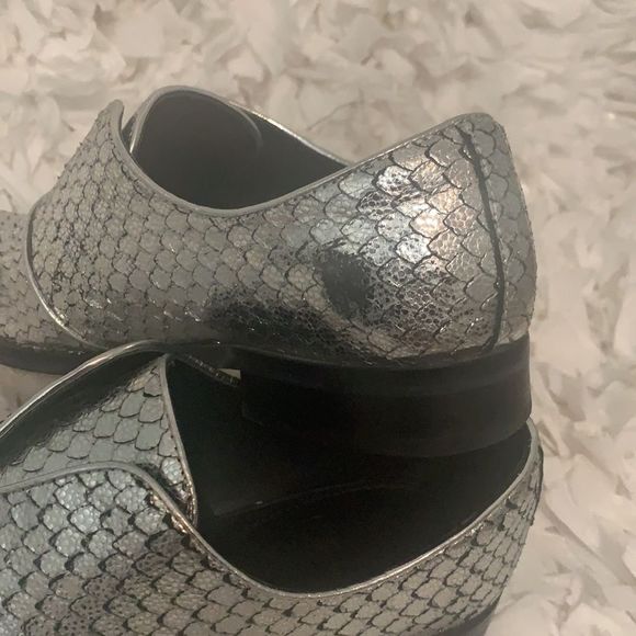 ISOLA |Silver Leather Loafers | size 7.5 - Picture 3 of 10